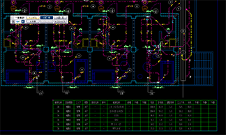 CADCity電設の簡易集計機能の画面